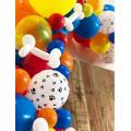 Paw Party Decoration Balloon Garland Arch Kit 102pcs Red Blue Yellow Color Paw Print Latex Balloons Kids Birthday Party Globos