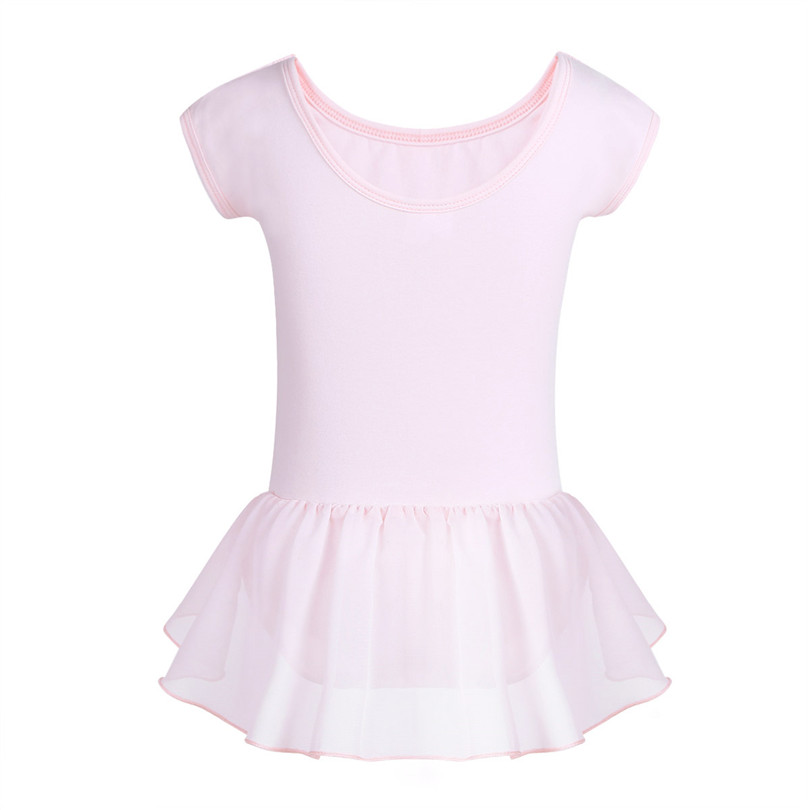 iEFiEL Children Girls Gymnastic Ballet Leotard Tutu Dance Dress Short Sleeve Kids Princess Ballerina Fairy Fancy Party Dancewear