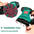 HYCHIKA 300W Random Orbital Electric Sander Machine with 12Pcs Sandpapers 120V/230V Strong Dust Collection Polisher
