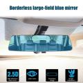 Car Mirror Interior Rearview Mirrors Universal Auto Rear View Mirror Anti-glare Wide-angle Surface Blue Mirror Auto Accessories