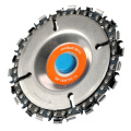 4 Inch Grinder Disc With Chain 22 Tooth Fine Cut Chain Set for 100/115 Angle Grinders