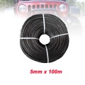 Free Shipping 5MM*100M Synthetic Winch Line UHMWPE Fiber Rope For 4WD 4x4 ATV UTV Boat Recovery Offroad