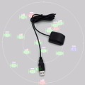 USB GPS GLONASS receiver antenna,USB output 0183NMEA, GPS data acquisition replacement BU353s4