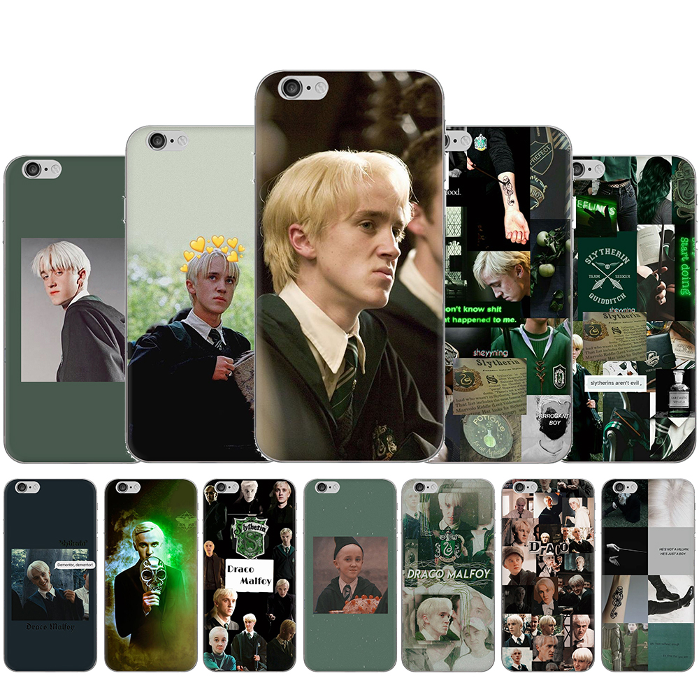 Draco Malfoy Transparent Case for iPhone 5 5S SE 2020 6 6s 7 8 Plus X XR XS 11 12 Pro Max 12 Mini Back Cover