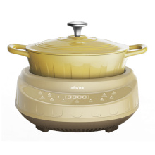 4L IH Enameled Cast-Iron Pot IH Dutch oven Multifunctional Cooker IH multi cooker good quality induction cooker Hot pot Steamer