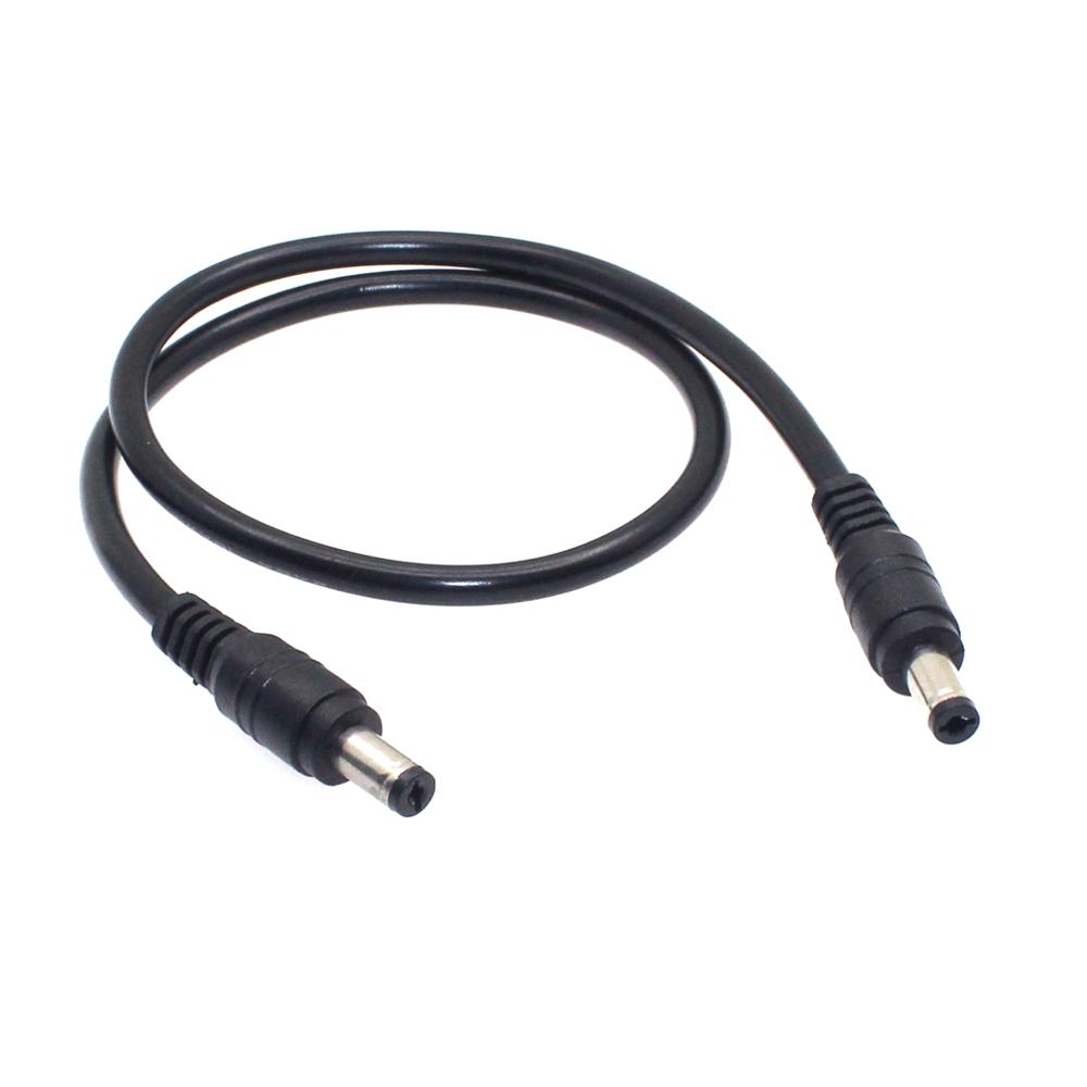 18AWG DC Power Plug 5.5 x 2.1mm Male To 5.5 x 2.1mm Male CCTV Adapter Connector Cable 12V 10A Power Extension Cords 0.5m/1.5m