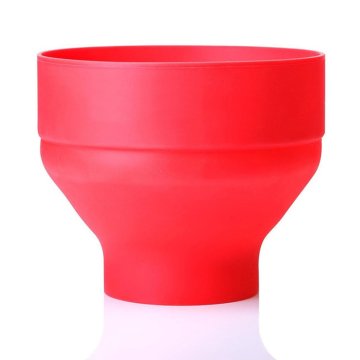 Silicone Popcorn Bucket Bowl Microwave Eco-friendly Popcorn Bucket Bowl For Food Snacks Resistant Large Covered Silicone Bucket