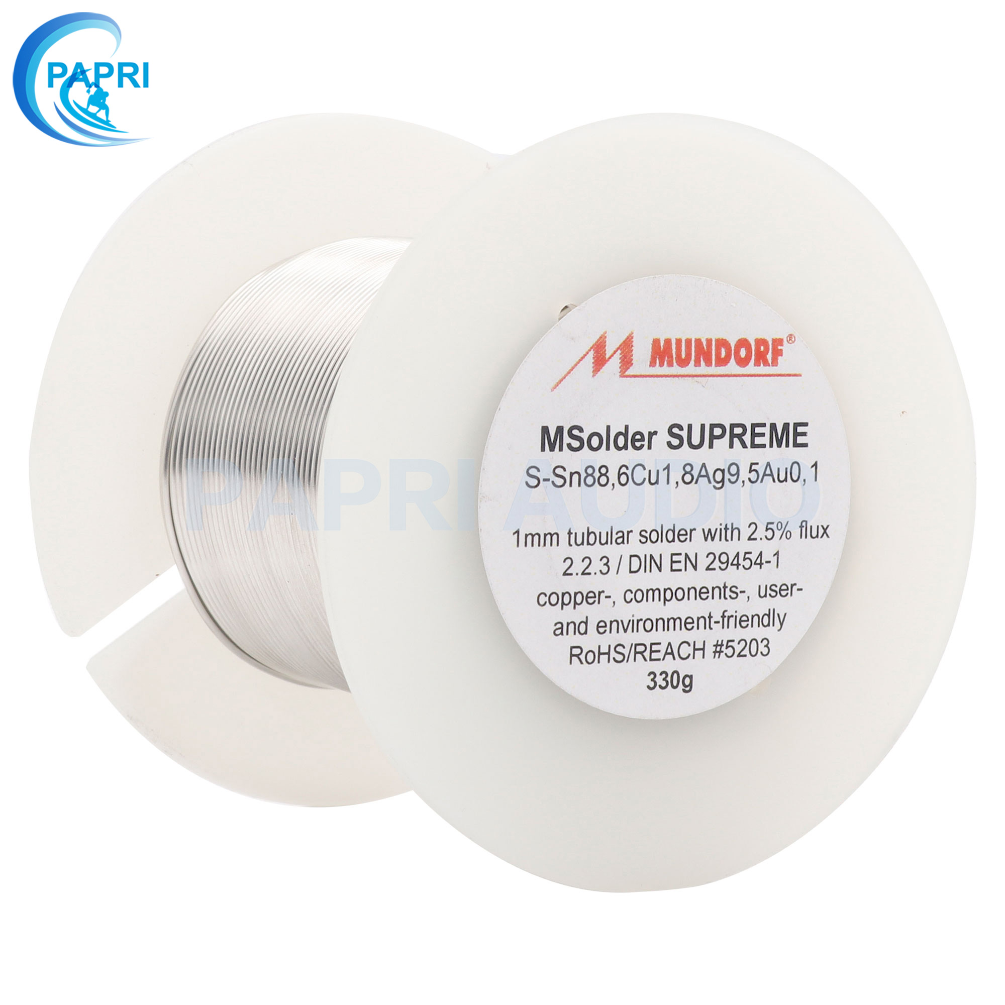 PAPRI Mundorf Mcap 1.0MM 9.5%Ag 0.1%AU Silver Solder Germany Solder Wire Soldering Welding Wire