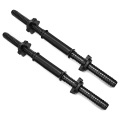 1 Pair Dumbbell Bars for Exercise Collars Weight Lifting Standard Adjustable Threaded Dumbbell Handles 45cm