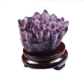 Natural purple ghost quartz crystal cluster healing crystals raw gemstone specimen for home&office decoration Synthetic quartz