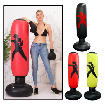 Adults Children Inflatable Boxing Punching Bag Freestanding Kicking Sandbag Fitness Target Stand Tower Bop Bag