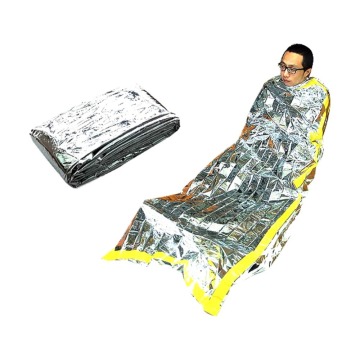 1M x 2M Emergency sleeping foil bag Waterproof Outdoor Survival Camping Reusue Thermal Sleeping Bag Outdoor