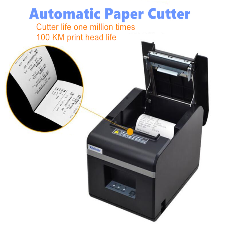 Xprinter Pos 80mm Thermal Receipt Printer with Bluetooth USB Port Ticket Check Printer With Auto Cutter For Mobile Android Wins