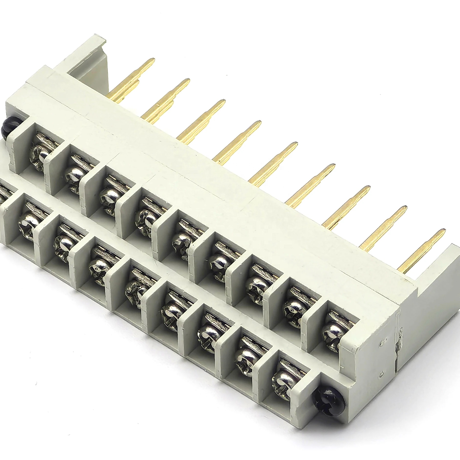 7.62mm barrier terminal blocks straight