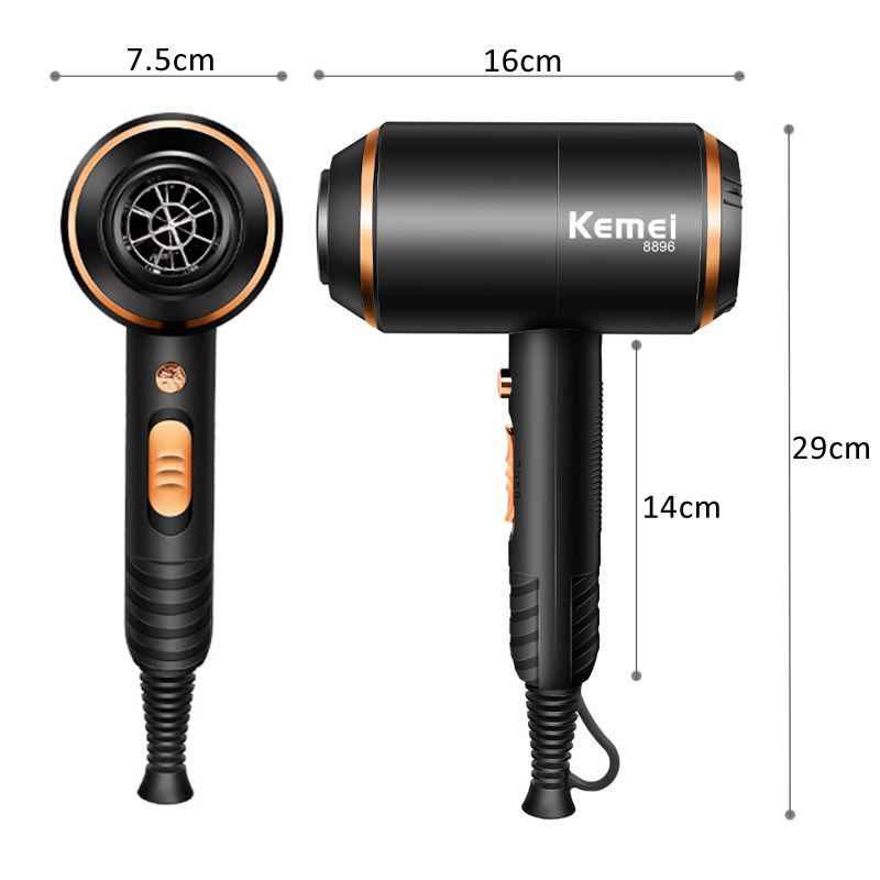 KM-8896 4000W Professional Salon Hair Dryer 2 in 1 Hair Dryer Negative Ionic Hair Blow Dryer Strong Wind Hot Dryer