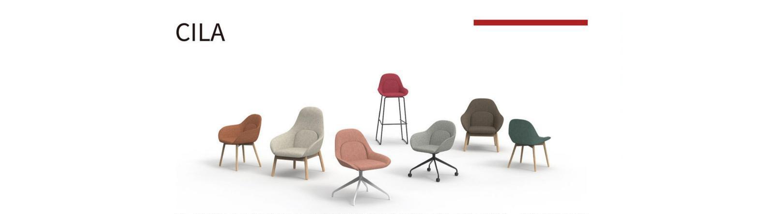 Contemporary Fabric - Upholstered Task Chairs, Lounge Chairs & Side Chairs with Metal Bases and Casters for Office Spaces