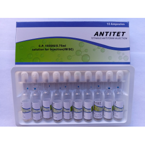 Tetanus Antitoxin Injection 1500IU/0.75ml for Human