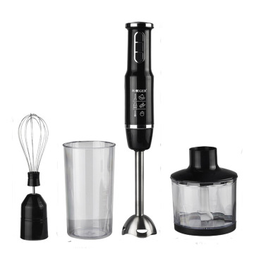 4-in-1 Stainless Steel Immersion Hand Stick Blender Mixer Vegetable Meat Grinder 500ml Chopper Whisk 800ml Smoothie Cup