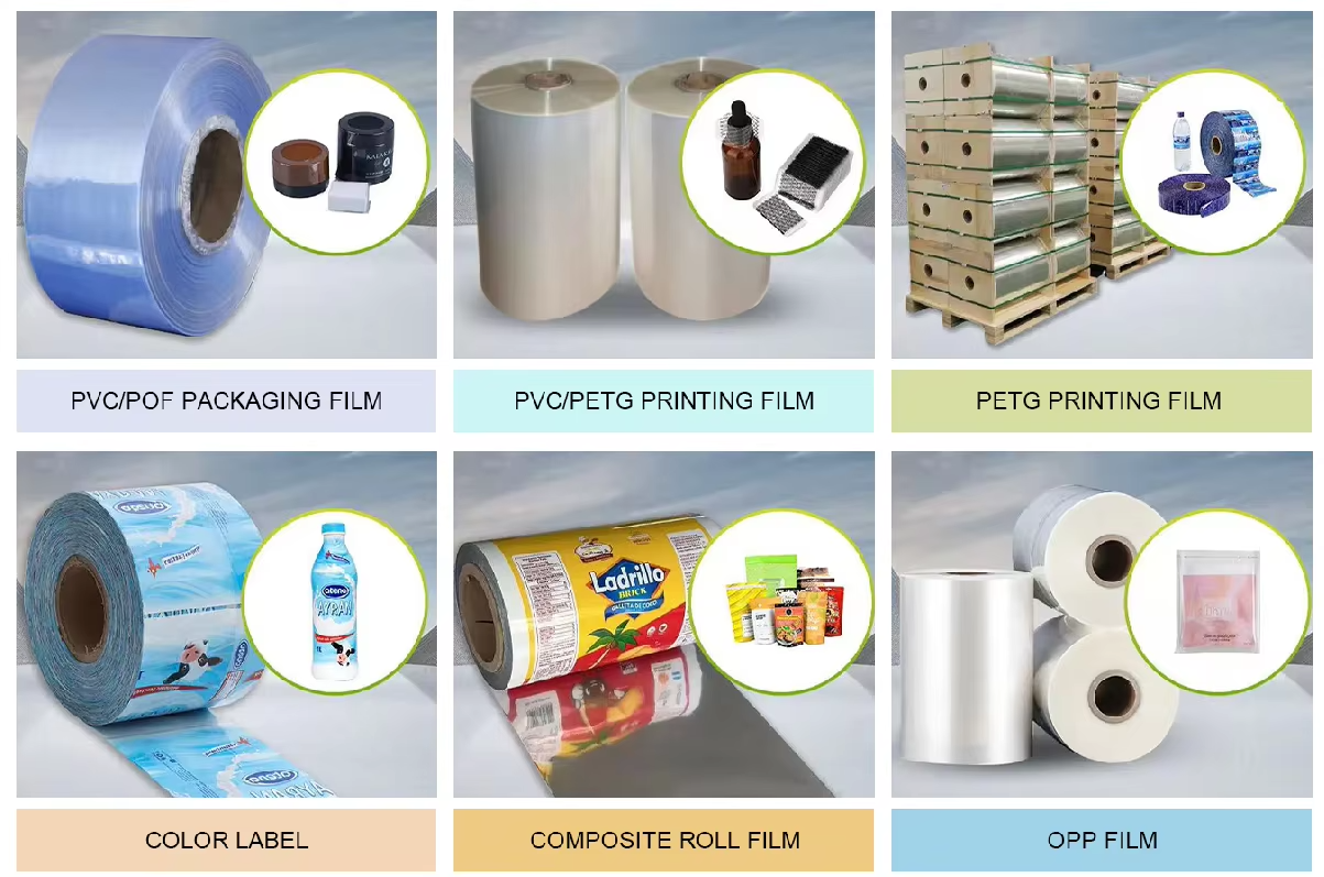 PVC Laminated Plastic Heat Shrink Film Plastic Heat Shrink Sleeve for Mineral Water Bottle6 PVC Laminated Plastic Heat Shrink Film Plastic Heat Shrink Sleeve for Mineral Water Bottle6