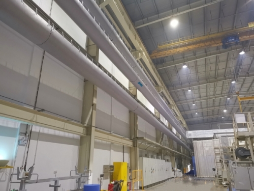 Flame retardant cloth air duct