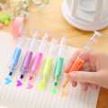 6 PCS Lovely Kawaii Fluorescent Simulation Syringe Watercolor Pens Highlighters Marker Pen Korean Stationery School Supplies