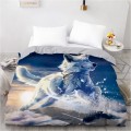 3D HD Digital Printing Custom Duvet Cover,Comforter/Quilt/Blanket case Queen King Bedding 200X200,Bedclothes Animal Run wolf