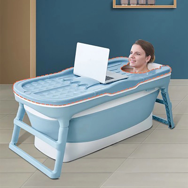 Adult Folding Bathtub Portable Adult Bath Barrel Household Spa Bathtub Plastic Large Full Body Wash Bath Tub Bath Barrel Tub