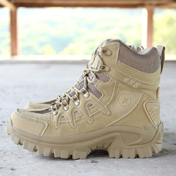 Men Professional Tactical Boots Outdoor Waterproof Hiking Shoes Combat Military Boots Camping Mountain Sports Sneakers Plus Size