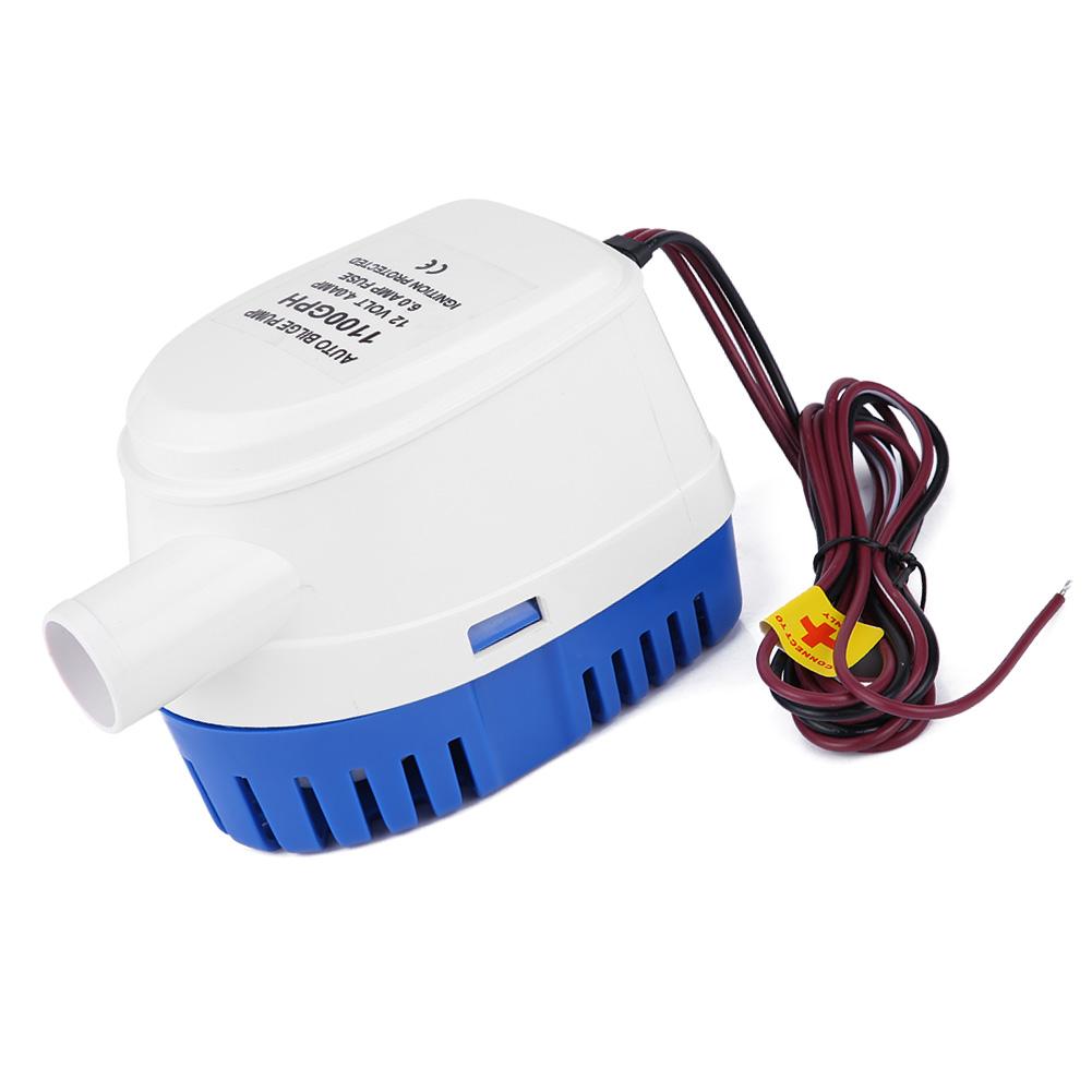 1100GPH Automatic boat bilge pump 12V Electric Marine Pump Boat Water Exhaust Pump Submersible Bilge Sump With Float Switch
