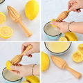 Creative Wooden Lemon Squeezer Hand Press Manual Juicer Fruit Orange Citrus Juice Extractor Reamers Ten-corner Design Kitchen
