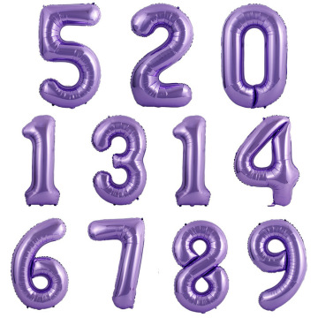 40 inch Purple Red Macaron Number Balloon 0 1 2 3 4 5 6 7 8 9 Number Ballons Baby Shower Birthday Party Wedding Decor Supplies
