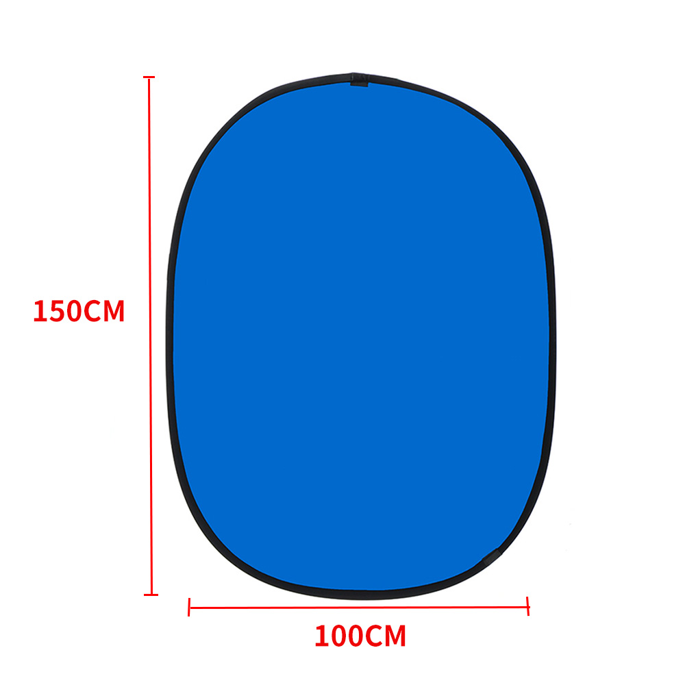 Backgrounds Collapsible Oval Reflector 2 In 1 Blue And Green Board For Photography Folding Backdrops Photo Studio Accessories