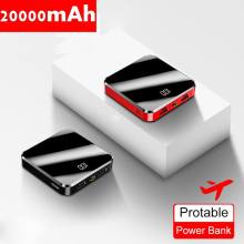 20000mAh Portable Mini Power Bank For Xiaomi Mi 9 iPhone Powerbank Mini Dual USB Fast Charging External Battery Pack Poverbank