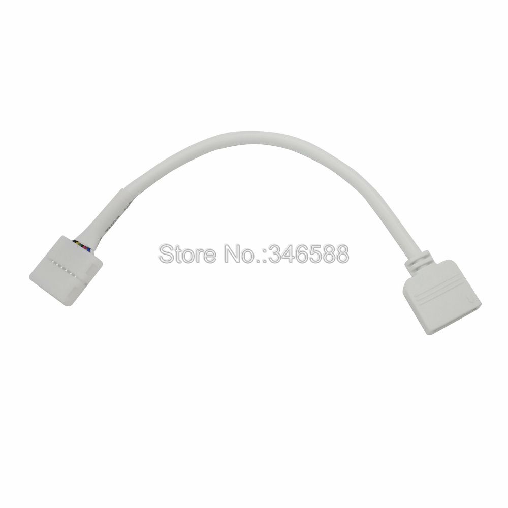 5PCS 12mm 6Pin Strip to Controller Solderless LED Connector wih 13cm Cable Wire for 12mm 6-Pin RGB+CCT 5 in 1 LED Strip