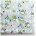 Syunss,New Blue Back Totoro Print Cotton Twill Fabric Sewing Baby Toy Bedding Quilt Cloth Craft Tecido DIY Tissu Patchwork Telas