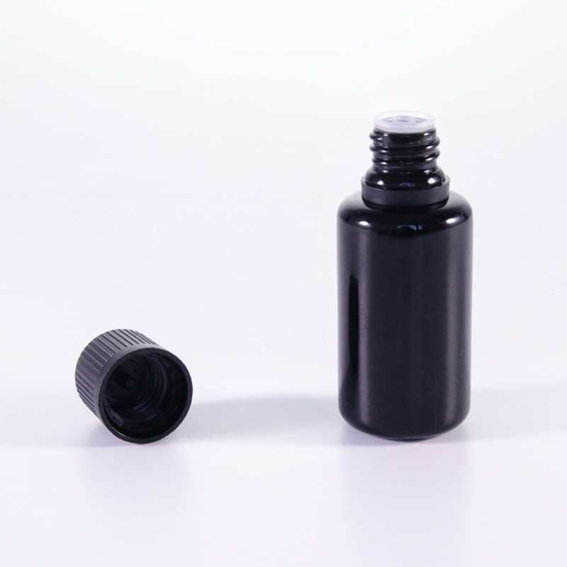 30mlblack Glass Bottle With Child Resistant Closures3 Jpg