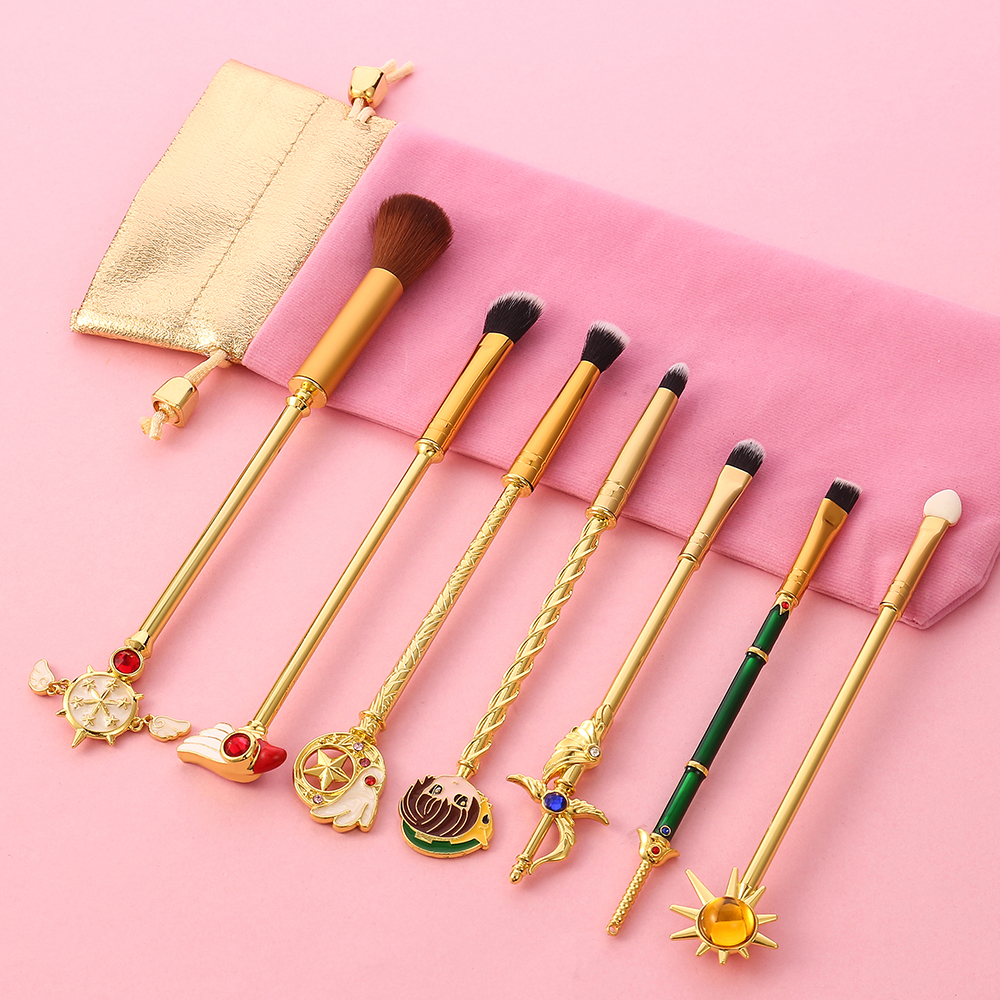 16Styles Cardcaptor Sakura Anime Makeup Brushes Set Cosmetic Powder Foundation Eyeshadow Brush Make Up Tool Kit