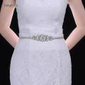 TOPQUEEN S489 Rhinestones Wedding Belt Sash Silver Diamond Crystal Bridal Belt For Wedding Gown Wedding Decoration Girdles