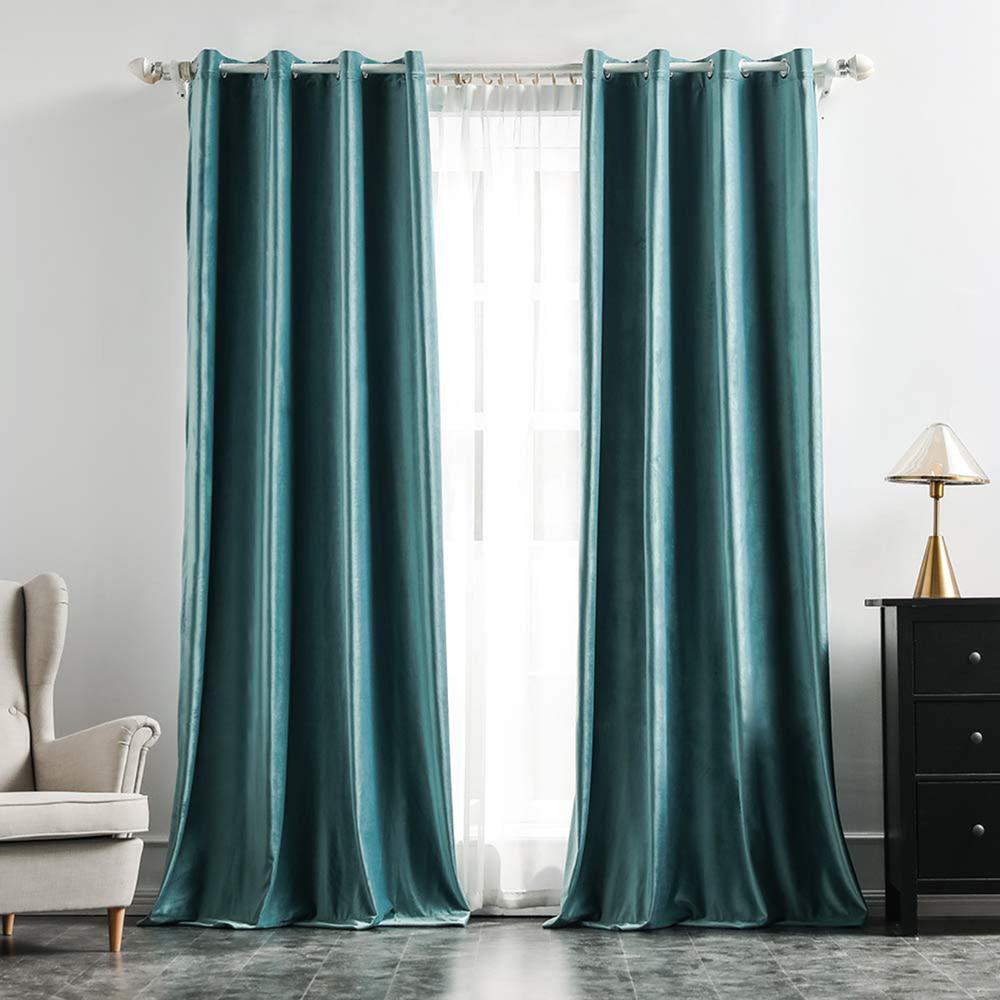 2 Panels High Shading Velvet Blackout Curtain For Bedroom Living Room Modern Windows Curtain Home Decoration Custom Made