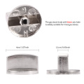 1PCS 6mm Metal Silver Gas Stove Cooker Knobs Adaptors Oven Switch Cooking Surface Control Locks Cookware Parts