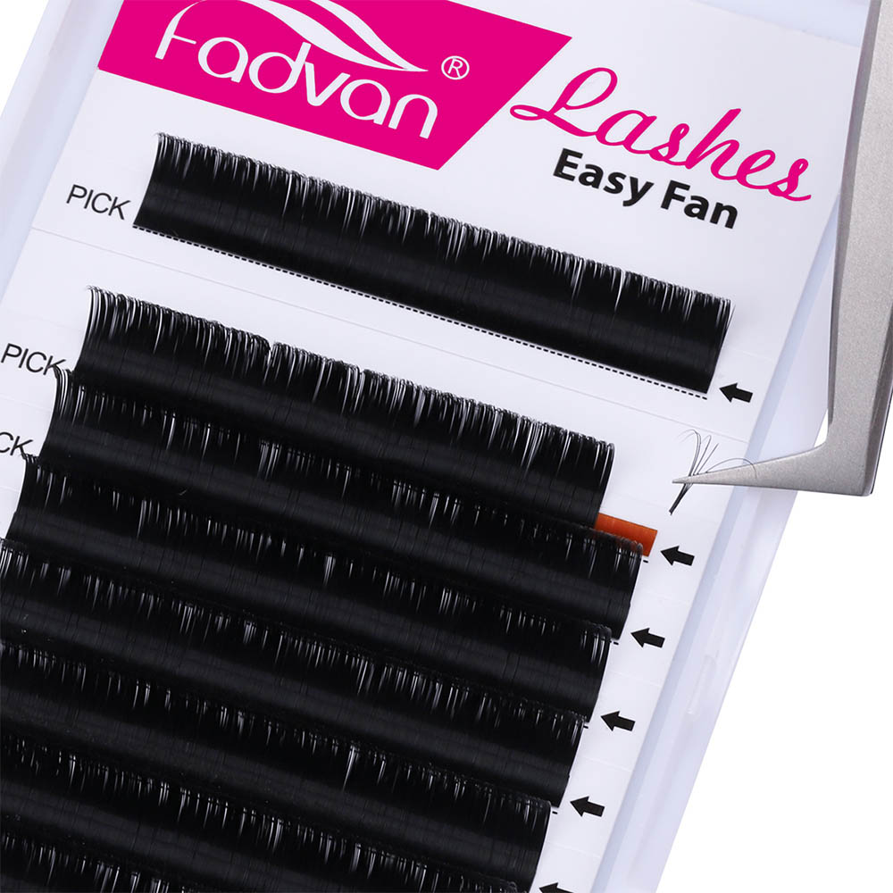 Fadvan Easy Fan Lashes Extension DIY 2d/3d/4d/10d Faux Mink Blooming Eye Lash Extensions 0.05/0.07/0.10 Makeup Lashes
