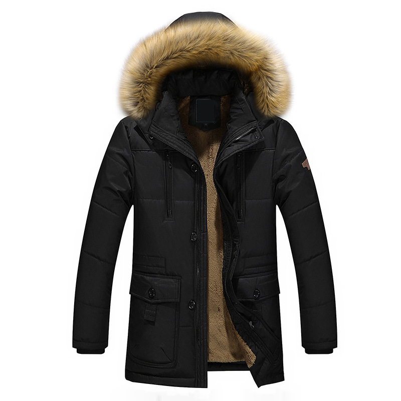 Men's Parkas Winter 2020 New Fashion Jackets Coats Hats Overcoat Casual Hombre Thick Windproof Fur Collar Plus Size 6XL 7XL 8XL