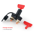 12V 24V Red Key Cut Off Battery Main Kill Switch Vehicle Car Modified Isolator Disconnector Car Power Switch for Auto truck boat