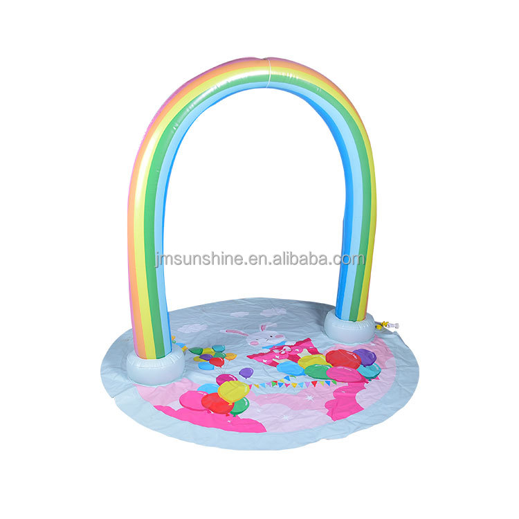 Factory Customization Sprinkler Rainbow Arch Splash Water Mat 2