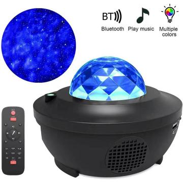 Galaxy Projector Star Projector Lamp Blueteeth USB Voice Control Music Player 360 Degree Rotation Night Lighting Lamp