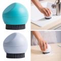 Kitchen Dish Brush With Liquid Soap Dispenser Plastic Pot Dish Cleaning Brush Home Cleaning Product Kitchen Washing Tools