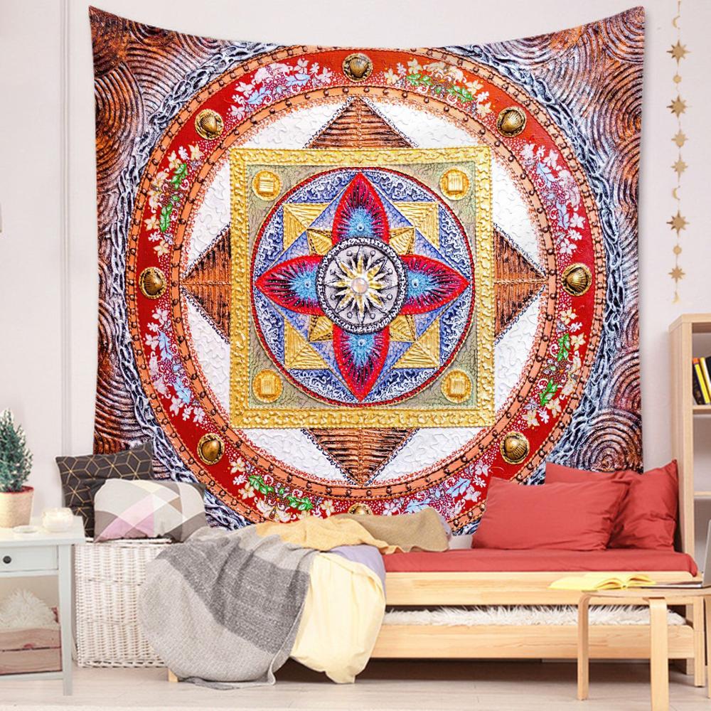 Indian Mandala Big Tapestry Wall Hanging Beach Throw Rug Blanket Camping Tent Travel Mattress Bohemian Sleeping Pad Tapestries