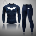 Batman New Winter Men Thermal Underwear Sets Elastic Warm Fleece Long Johns For Mens Leggings Breathable Thermo Underwear Suits