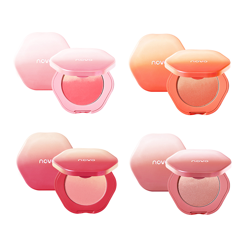 4 Colors Gradient Blush Powder Smooth Easy To Color Long Lasting Waterproof Sweat-proof Powdery Delicate Blush Face Makeup TSLM1