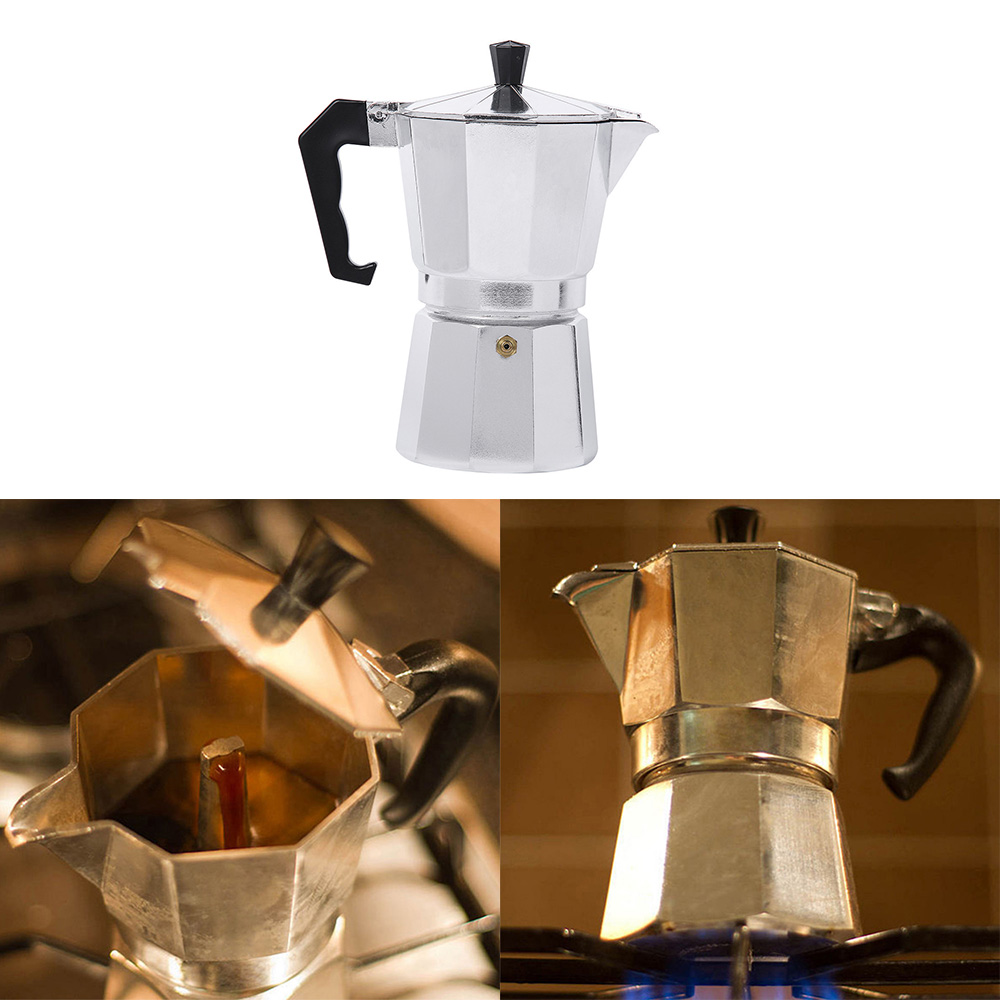Mocha Latte Coffee Maker Italian Moka Espresso Cafeteira Percolator Pot 1cup/3cup/6cup Stovetop Coffee Maker mocha cup